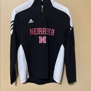 Adidas Black and White Nebraska Jacket. Men’s small. Excellent condition